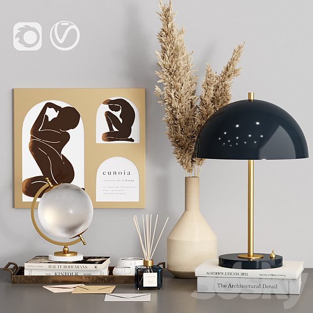 Decorative Set Zara Home with Dry Plants
