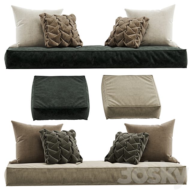 Seat pillow set 8