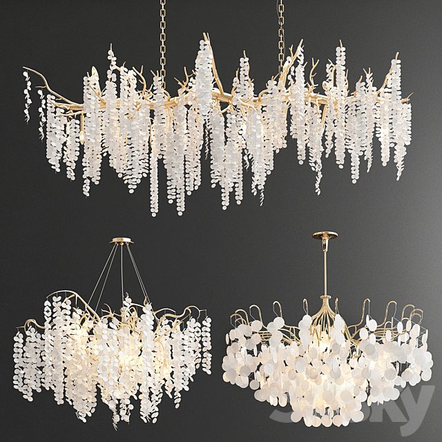 Shiro-Noda Coin Fairytree Chandelier - 3 type
