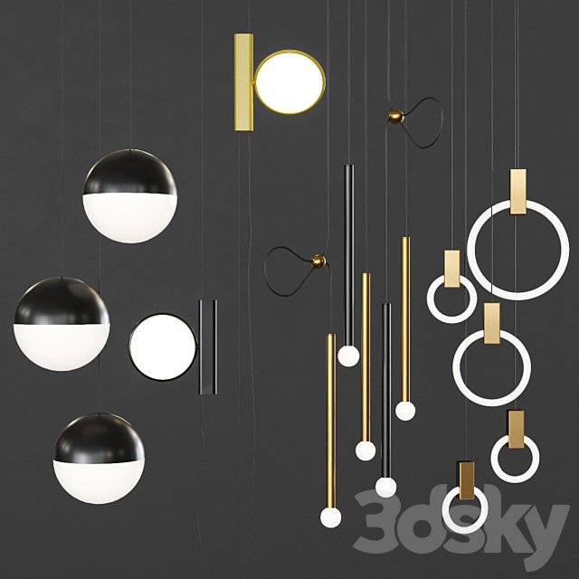Pendant lights set 041