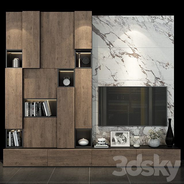 TV shelf set 126