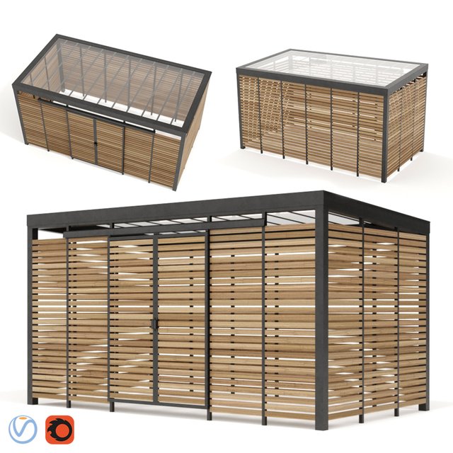 Adanat. Container platform "Bunker" for 3 tanks