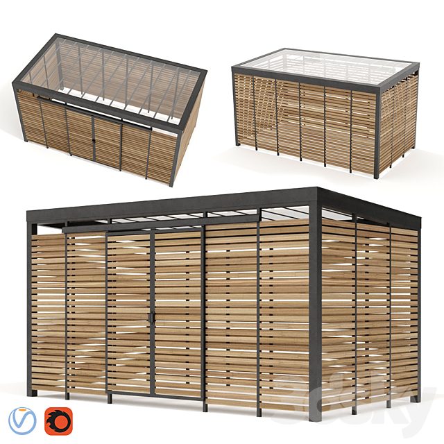 Adanat. Container platform "Bunker" for 3 tanks