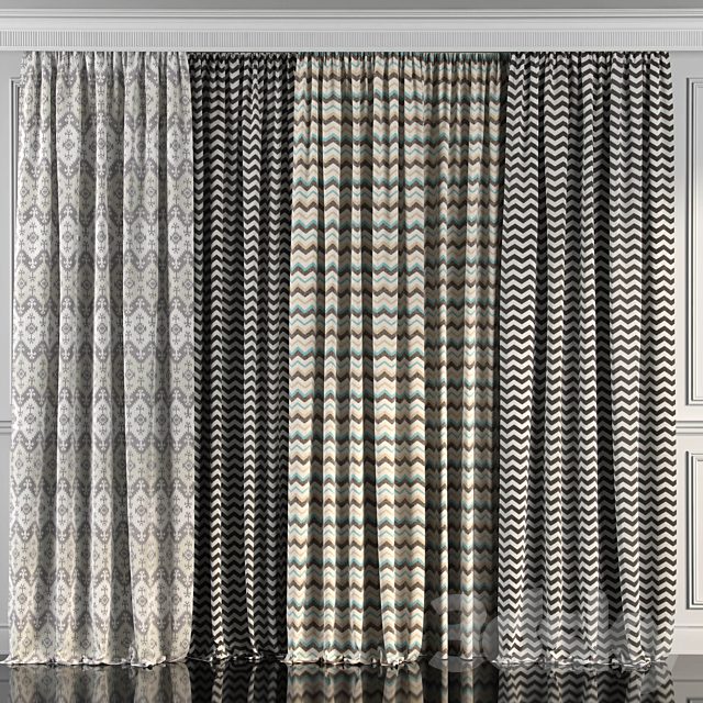 Curtains with window 90