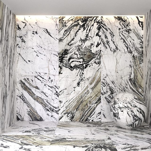 Explosion black marble