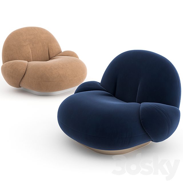 Pacha Lounge Chair with armrest by GUBI
