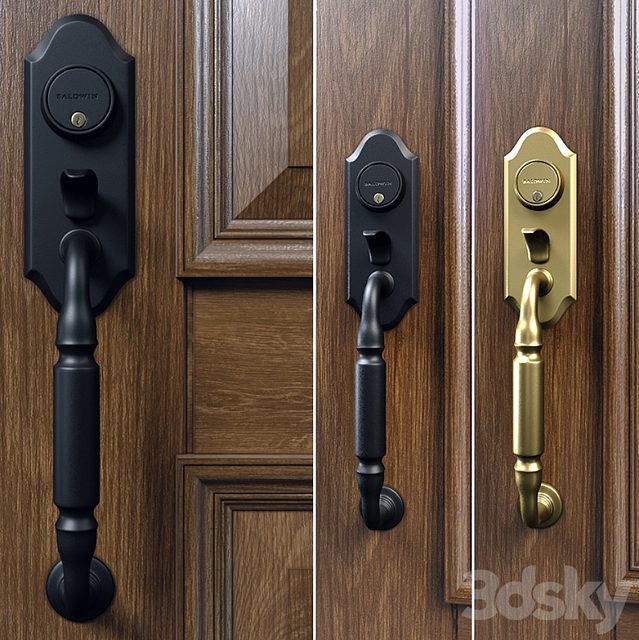Baldwin.  Ashton two-point lock handleset