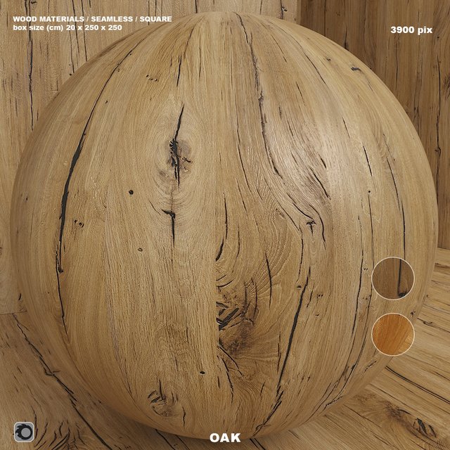 Material wood (seamless) oak - set 108