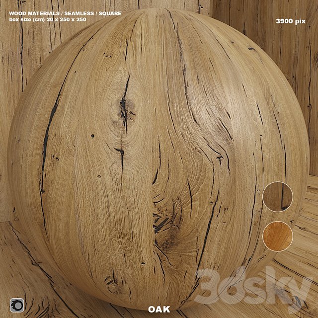 Material wood (seamless) oak - set 108