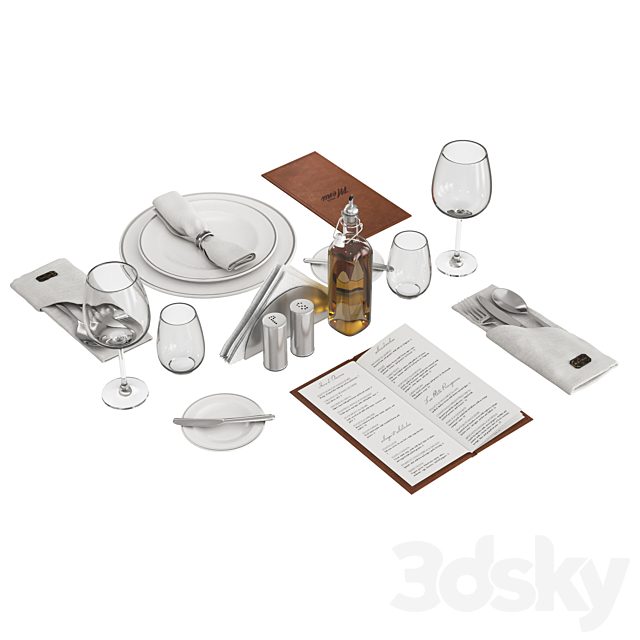 Restaurant table decorative set
