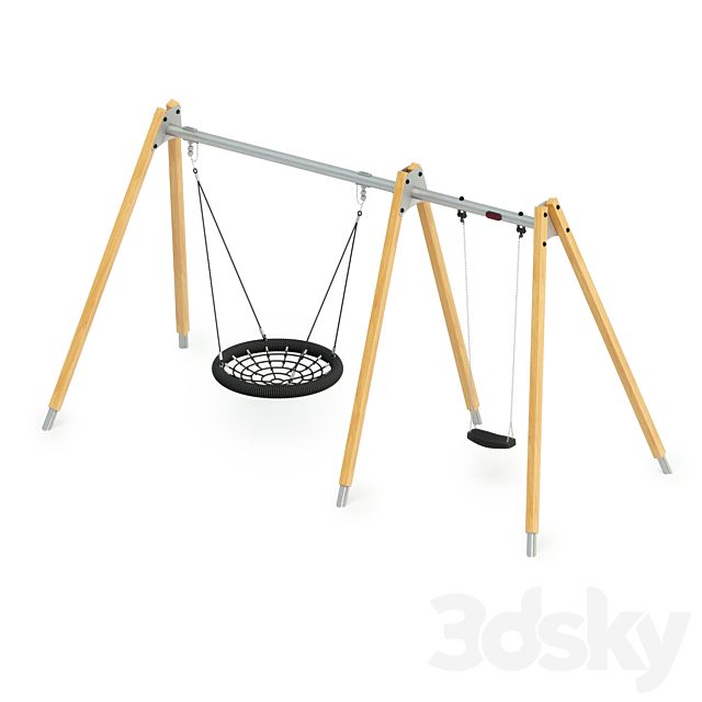 Swing 2,5m Solid Wood Kompan