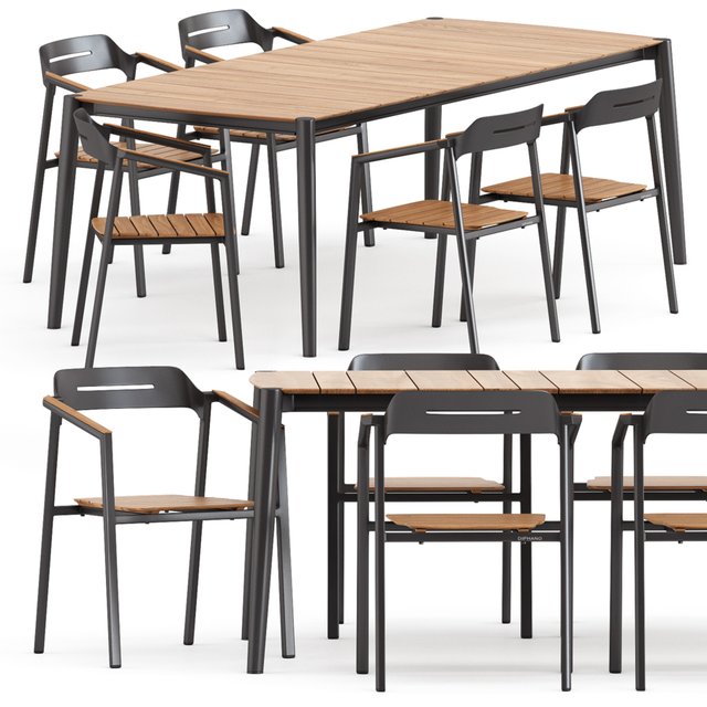 ICON ARMCHAIR and ICON DINING TABLE 89 by akulaliving