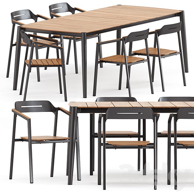 ICON ARMCHAIR and ICON DINING TABLE 89 by akulaliving