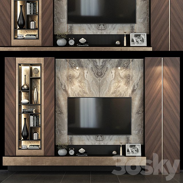 TV shelf set 0133