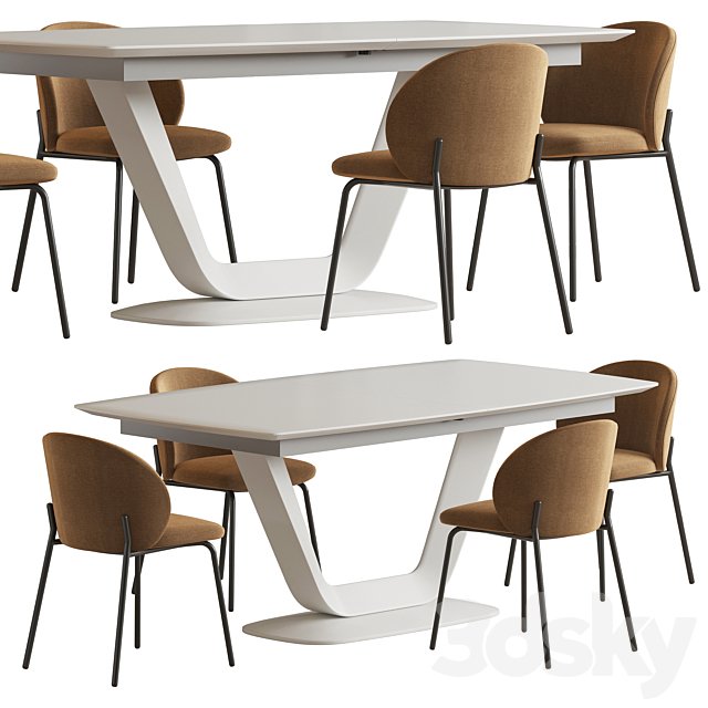 Alicante table Princeton chair Boconcept