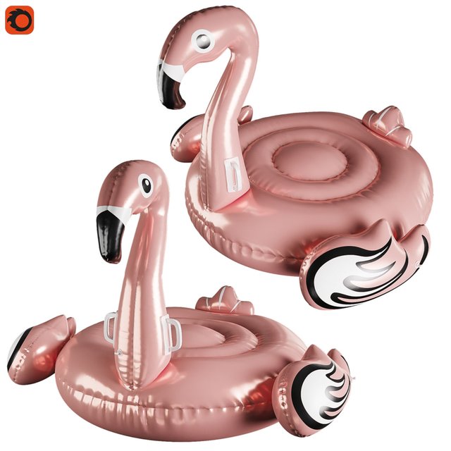 Inflatable flamingo circle