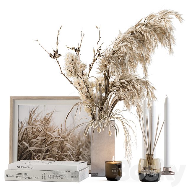 Decorative Set Dried Plants and Pampas - Set 46