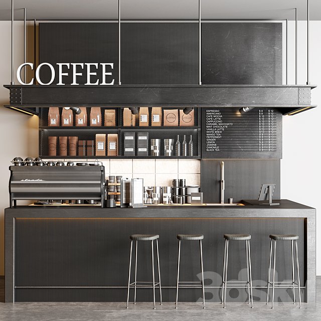 industrial coffee shop