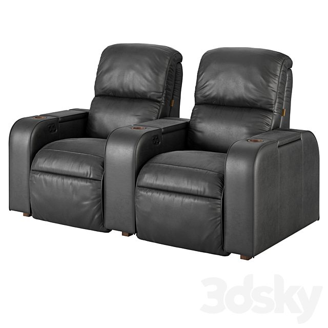 Moovia Dallas leather venice row 2 seat