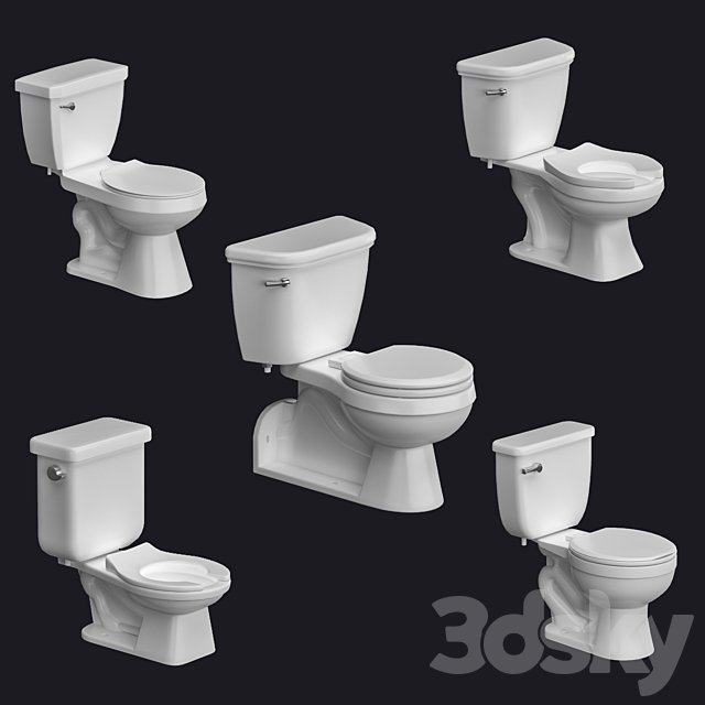 Proflo Toilet bowl and flash tank
