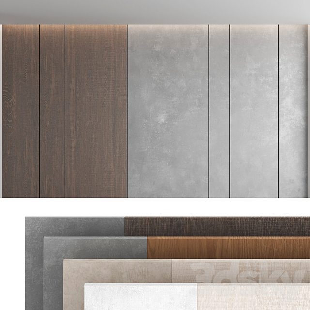 Decorative wall panel set 45