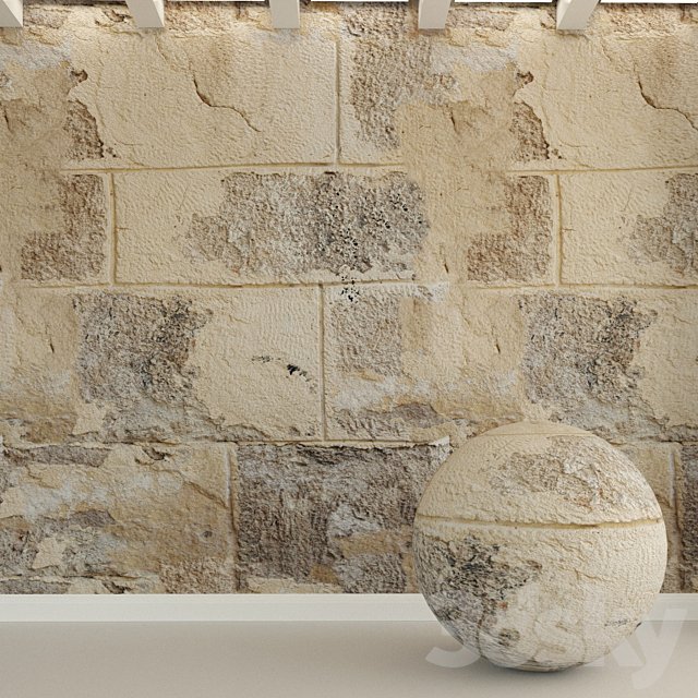 Stone wall. Stone block. 147