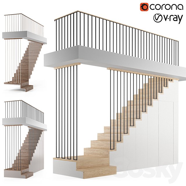 Staircase with storage