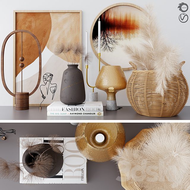 Decorative set 09-dried flower