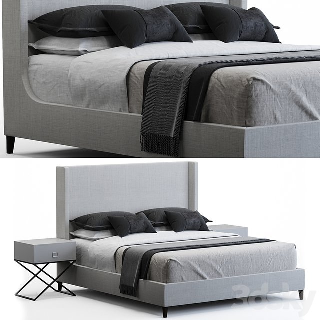Restoration Hardware RH Grayson Fabric bed