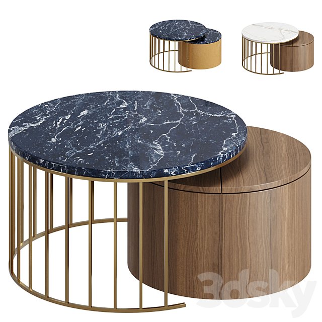 Round Marble Top Coffee Table