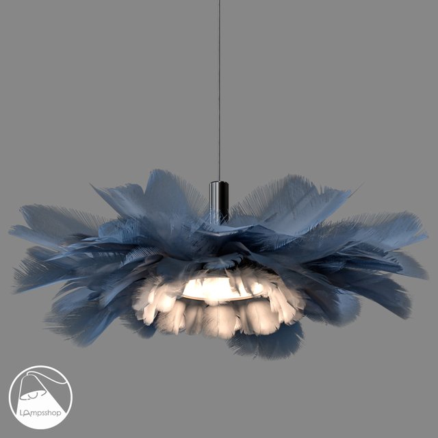 LampsShop.com L1368 Chandelier Feathers