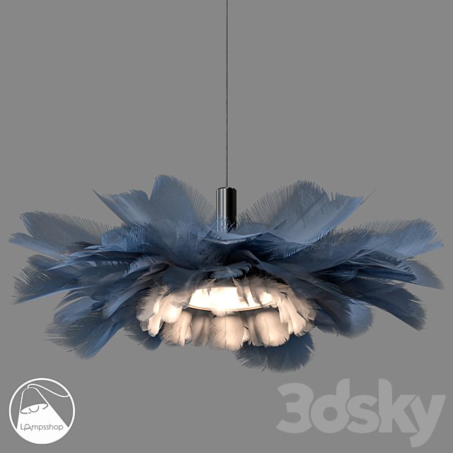 LampsShop.com L1368 Chandelier Feathers