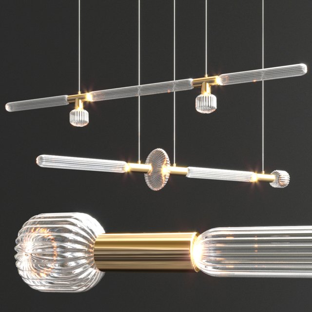 Cipher Linear S, L Pendant by Lasvit