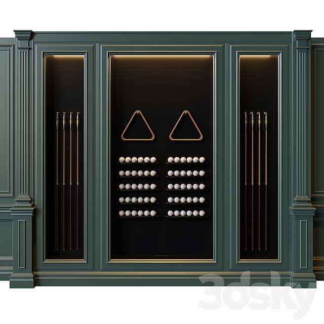American style billiard cabinet