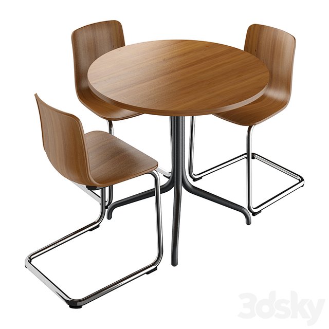 Vitra HAL Cantilever & Vitra Belleville Table (Bistro)