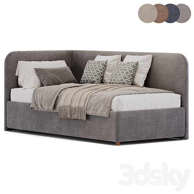 Rounded corner corner Monte bed