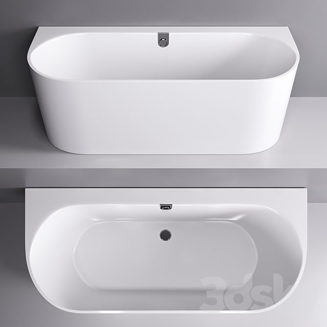 Wall-mounted bathtub Villeroy & Boch Oberon 2.0
