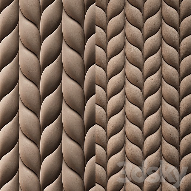 TRECCIA By 3D 3D Panel - Surface