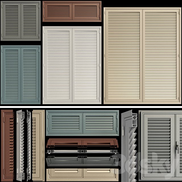 Shutter system for windows and doors