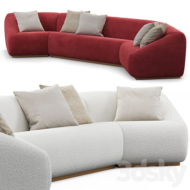 Stahl band pouf sectional sofa