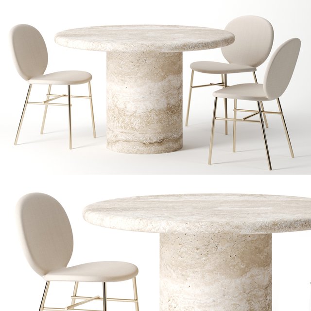 Dume Pedestal Table by Kelly Wearstler