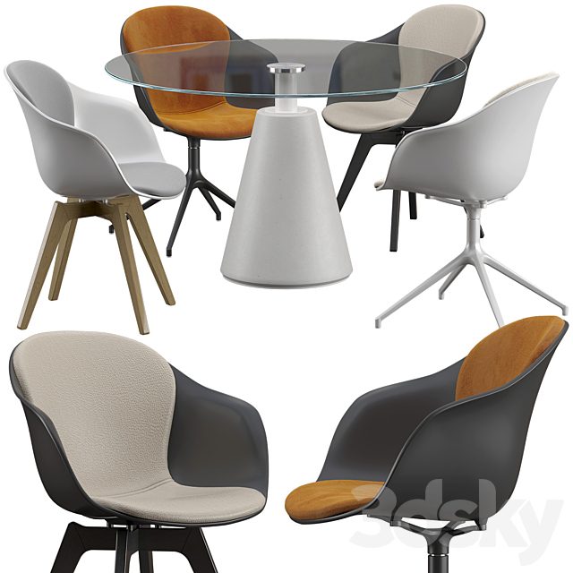 Boconcept-Adelaide chair - Madrid table set