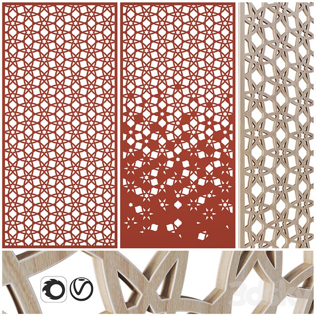 Set01 | Carved panels