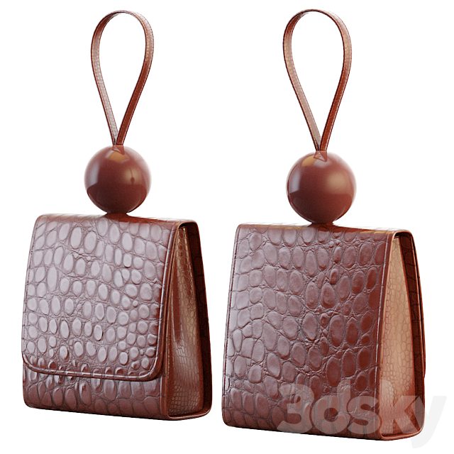 Bag Ball croc-effect leather tote