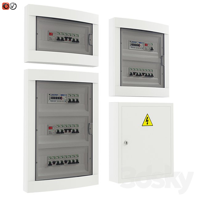 Set of electrical panels