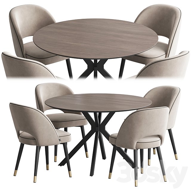 Dining set Ralf table Cliff chair