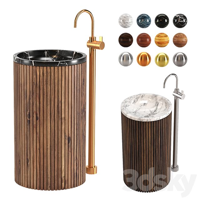 Wash Basin Set 02