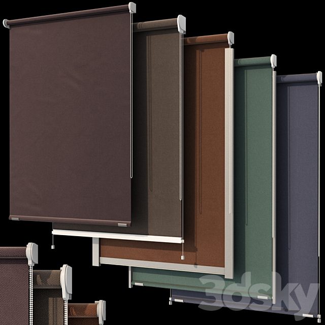 Roller blinds set