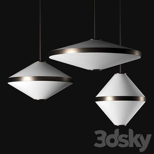 Eje pendant lamps by Holly Hunt