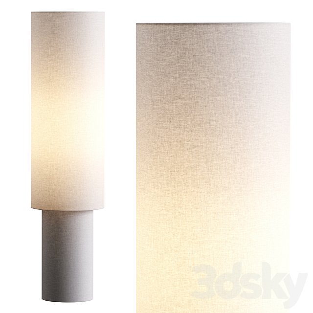 HM Fabric and Metal Floor Lamp